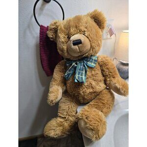 19" 28" Tan Golden Brown Stuffed Plush JCpenney JC‎ Penney Holiday Xmas Bear